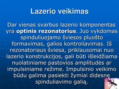 Lazerio terapijos schema