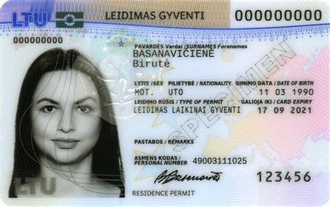 Leidimo gyventi schema