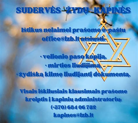 Lietuvos žydų bendruomenės veikla karantino metu