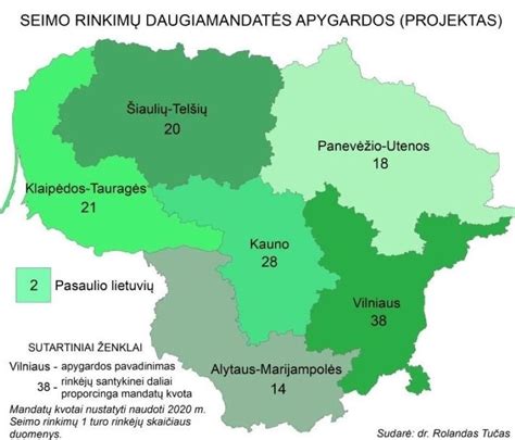 Lietuvos rinkimų apygardų žemėlapis