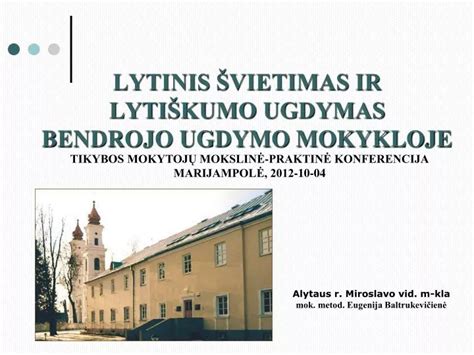 Lytinis ugdymas mokykloje