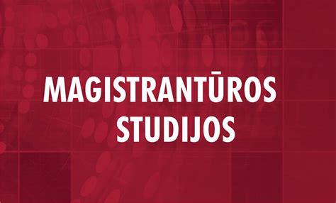 Magistro studijos