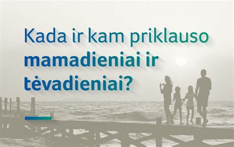 Mamadieniai ir tėvadieniai