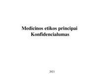 Medicinos etikos principai