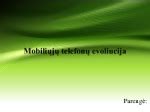 Mobiliųjų telefonų evoliucija
