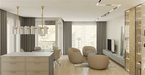 Modernus interjeras su medžio elementais