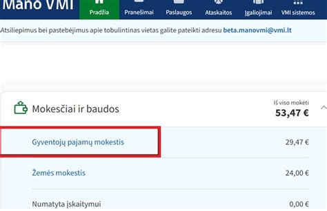 Mokesčių mokėjimo atmintinė