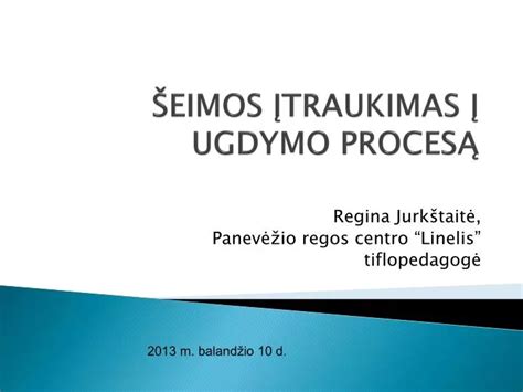 Mokinių įtraukimas į ugdymo procesą