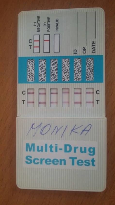 Narkotikų testo rezultatai