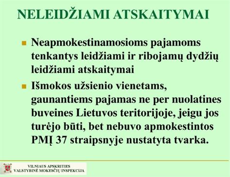 Neleidžiami atskaitymai