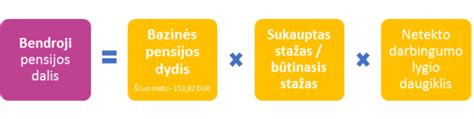 Netekto darbingumo pensijos apskaičiavimas