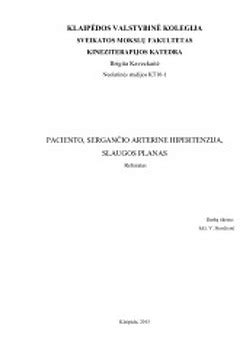 Paciento, sergančio epilepsine encefalopatija, genetinio ištyrimo planas