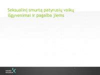 Pagalba patyrusiems seksualinį smurtą