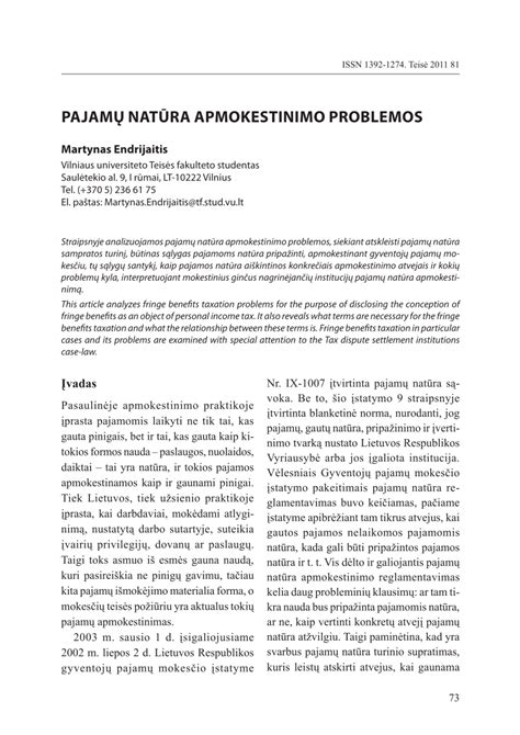 Pajamų natūra pavyzdžiai