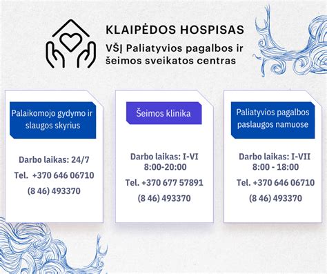 Paliatyvios pagalbos paslaugų schematinis vaizdas