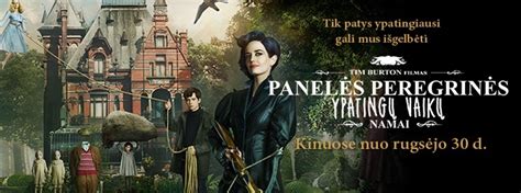 Panelės Peregrinės ypatingų vaikų namai filmo scena