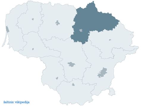 Panevėžys žemėlapyje