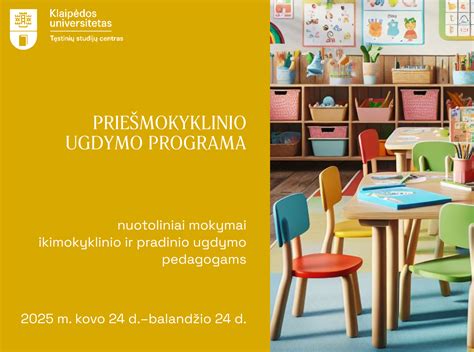 Priešmokyklinio ugdymo programa