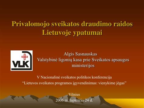 Privalomojo sveikatos draudimo schema