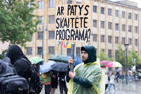 Protesto akcija Vilniuje