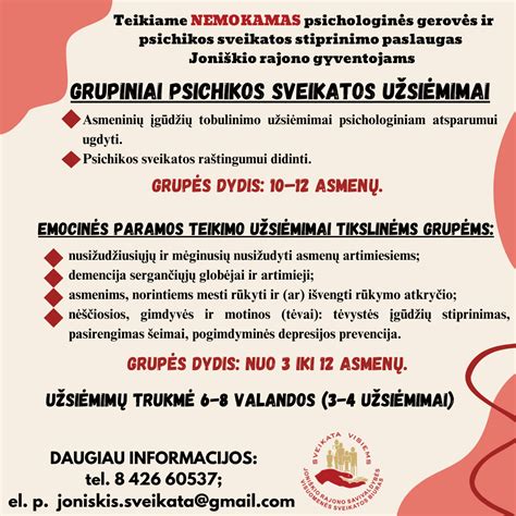 Psichikos sveikatos gerinimas