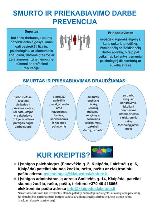 Psichologinio smurto darbe prevencija