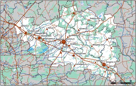 Raseinių rajono žemėlapis