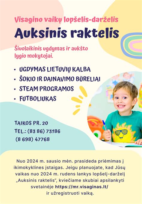 Registracija į darželį