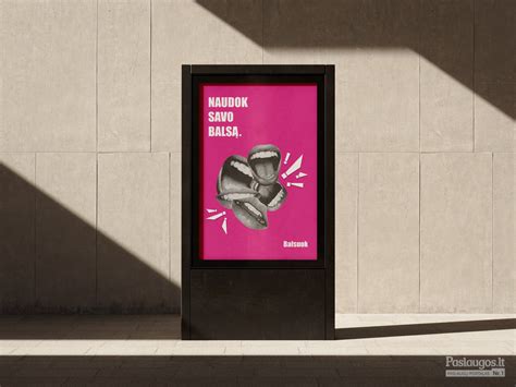 Reklamos dizaino pavyzdys
