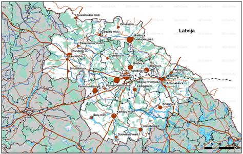 Rokiškio rajono žemėlapis