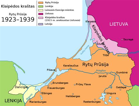 Rytų Prūsija žemėlapis