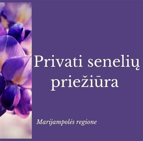 Senelių priežiūra