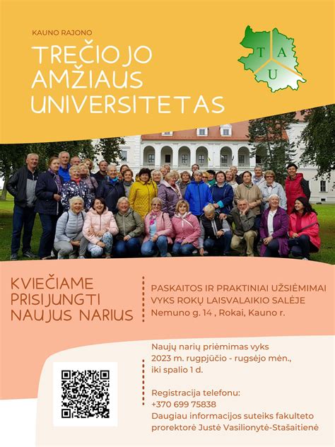 Senjorai Trečiojo amžiaus universitete