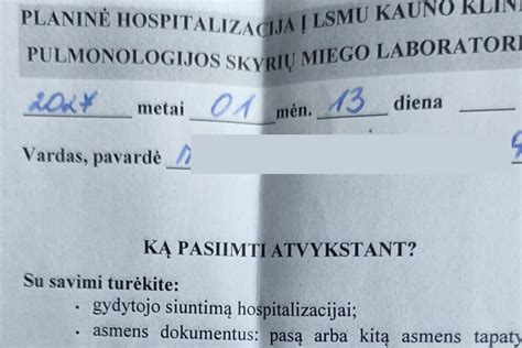 Siuntimas pas gydytoją