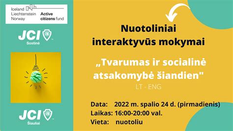 Socialinė atsakomybė ir tvarumas