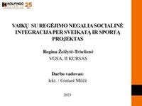 Socialinė integracija ir negalia