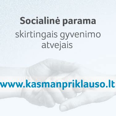 Socialinė parama vilniečiams