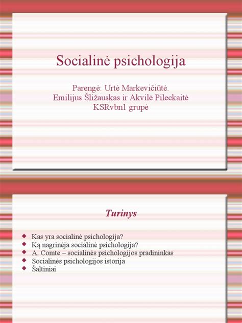 Socialinė psichologija