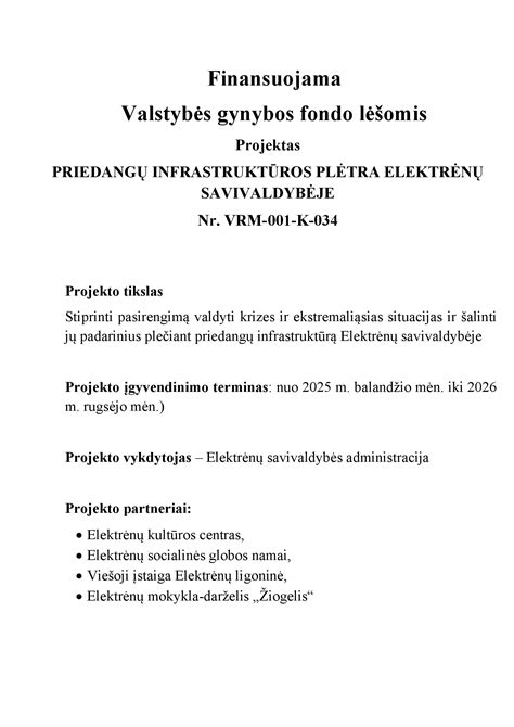 Socialinės infrastruktūros plėtra