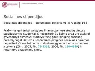 Socialinės stipendijos infografika