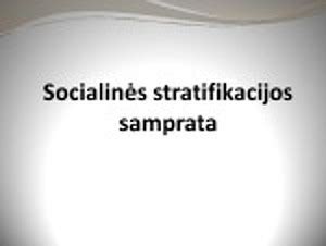Socialinės stratifikacijos schema