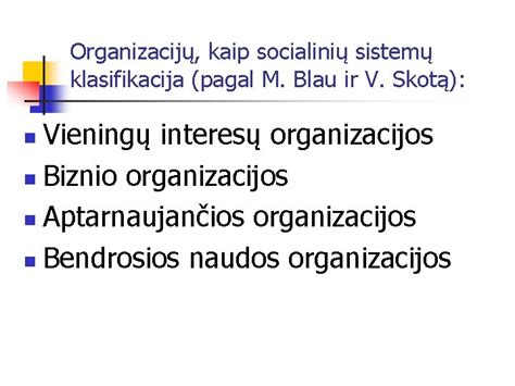 Socialinių įmonių klasifikacija