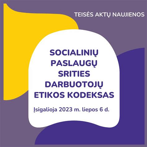 Socialinių darbuotojų etika ir nauji iššūkiai