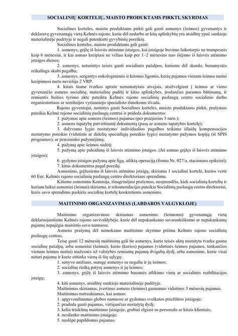 Socialinių paslaugų organizavimas