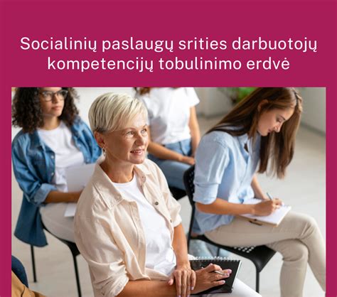 Socialinių paslaugų srities darbuotojų mokymai