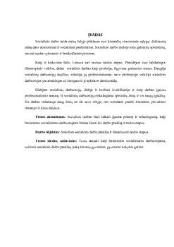 Socialinio darbo raidos etapai