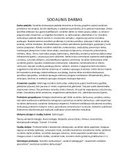 Socialinio darbuotojo darbo specifika