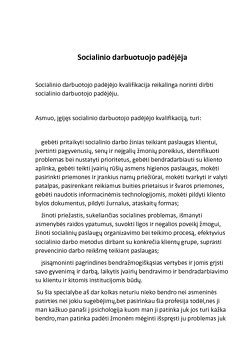 Socialinio darbuotojo kvalifikacija