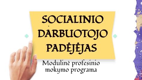 Socialinio darbuotojo padėjėjas