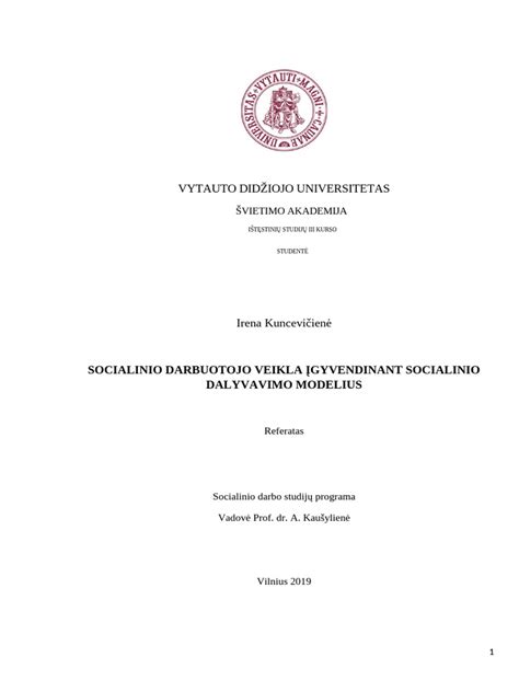 Socialinio darbuotojo veikla